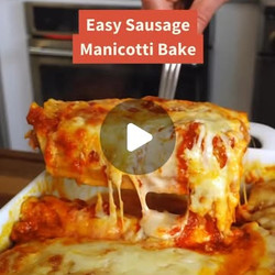 Sausage Manicotti Bake