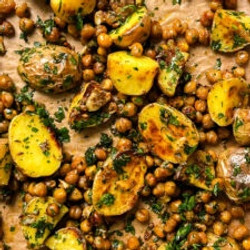 Roasted Potatoes &amp; Chickpeas