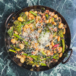 Butter Beans With Sausage And Broccoli