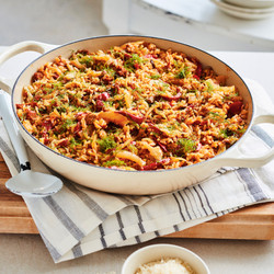 Riz One Pot À La Saucisse, Fenouil Et Poivron