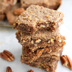 Keto Pecan Chewy Bars