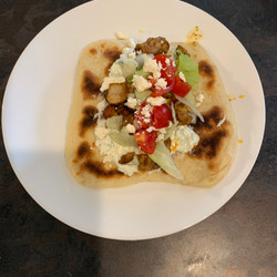 Mediterranean Chicken Gyros With Creamy Feta Tzatziki