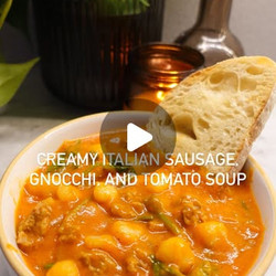 Creamy Italian Sausage, Gnocchi, And Tomato Soup