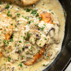 Creamy Garlic Mushroom Chicken