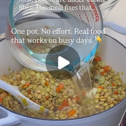 Lentil Soup With Chickpea Pasta