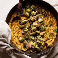 Creamy Vegan Orzo Risotto With Butternut Squash
