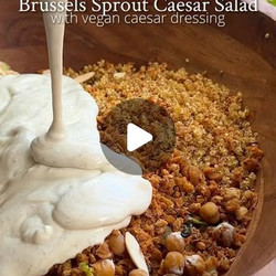 Capri Lilly's Brussels Sprout Salad With Vegan Caesar Dressing