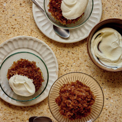 Spiced Coffee Granita With Whipped Cream