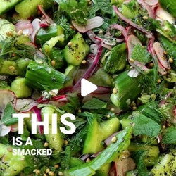 Smacked Cucumber And Radish Salad (shirazi-inspired)