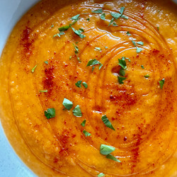Creamy Carrot Lentil Soup