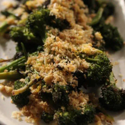 Roasted Broccolini With Panko Gremolata