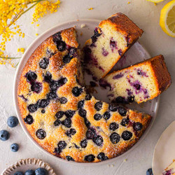 Vegan Lemon Blueberry Cake