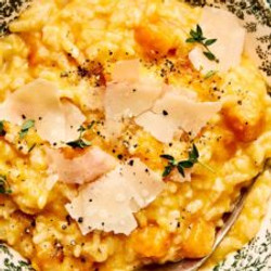 Hands-free Baked Butternut Squash Risotto (no Stirring!)
