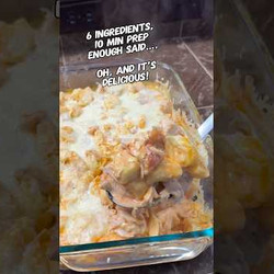 Buffalo Chicken Ranch Tortillini Bake