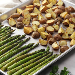 Roasted Potatoes And Asparagus