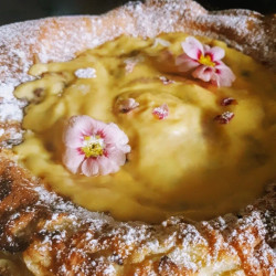 Dutch Puff Pancake With Lemon Curd &amp; Primrose Cream