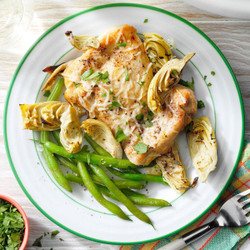 Broiled Chicken &amp; Artichokes
