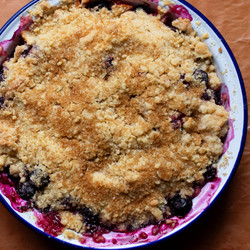 Apple And Blueberry Demerara Crumble