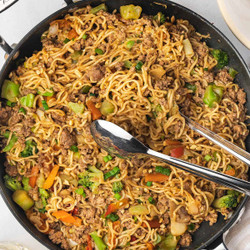 Ground Beef Ramen Bowls