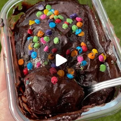 High Protein Cosmic Brownie Baked Oats