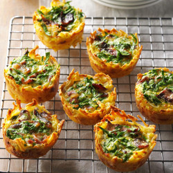 Hash Brown Quiche Cups