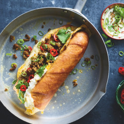 Tony Tan's Roti John Singaporean Street Food Sandwich