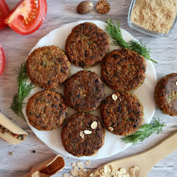 Haferflocken-frikadellen / Haferflocken-bratlinge Vegan