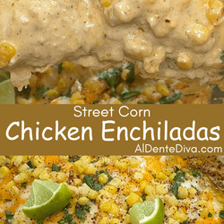 Street Corn Chicken Enchiladas