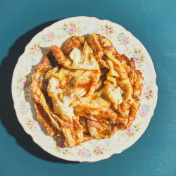 Crispy Crepes With Dark Maple Syrup