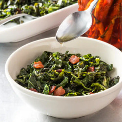 Quick Collard Greens With Hot Pepper Vinegar