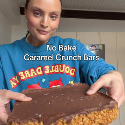 No Bake Caramel Crunch Bars