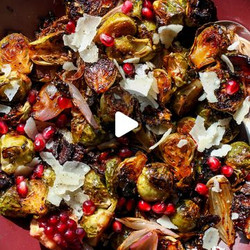 Balsamic-fig Glazed Brussels Sprouts