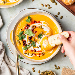 Roasted Pumpkin Curry Soup
