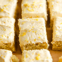 Fluffy Lemon Traybake (Vegan)