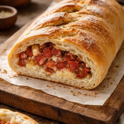 Pão De Calabresa Com Muito Queijo