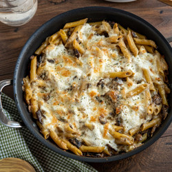 Baked Garlic Mushroom And Ricotta Pasta