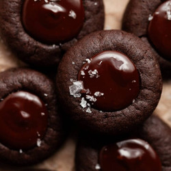 Gluten Free Chocolate Thumbprint Cookies