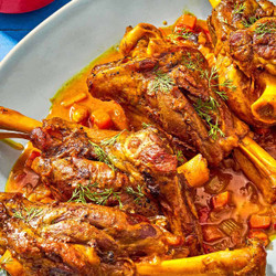 Persian Braised Lamb Shanks (mahiche)