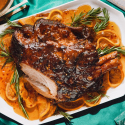 Orange-glazed Roast Pork