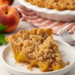 Peach Crumble Pie