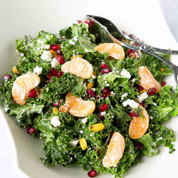 Kale, Pomegranate &amp; Mandarin Orange Salad