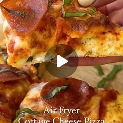 Air Fryer Cottage Cheese Pizza