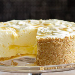 Lemon Ripple Cheesecake