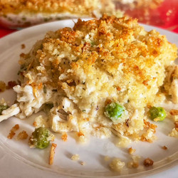 Chicken Alfredo Rice Casserole