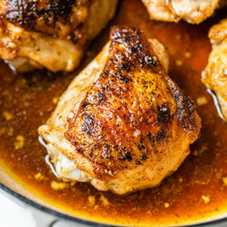 Pan-seared Chicken Thighs