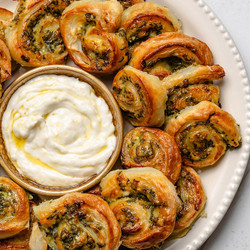 Spinach And Feta Pinwheels, Gluten-free