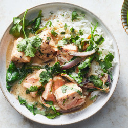 Coconut-miso Salmon Curry