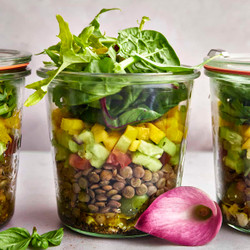 Mason Jar Salad With Mango Recipe