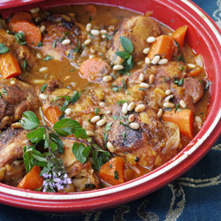 Apricot Chicken Tagine With Ginger &amp; Mint
