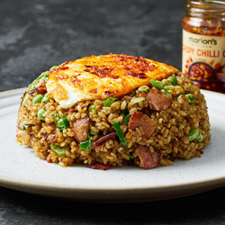 20-minute Bacon Fried Rice With Crispy Fried Egg &amp; Chilli Oil